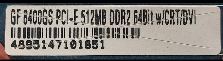 کارت گرافیک 512 مگابایت انویدیا مدل جی اف 8400 جی اس DDR2