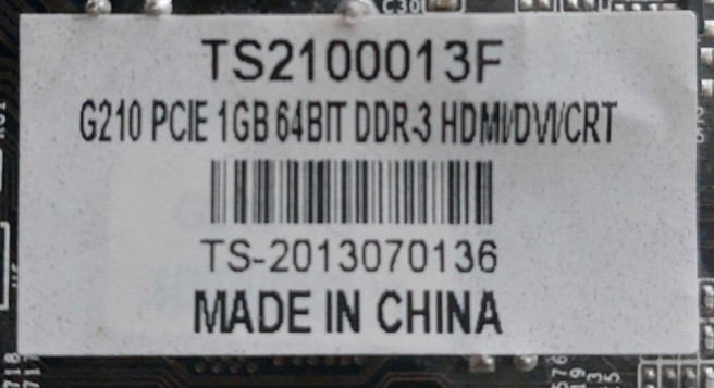 کارت گرافیک ۱ گیگ مدل g210 ddr3
