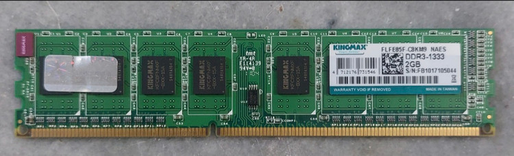 رم دسکتاپ ۲ گیگ ddr3 باس ۱۳۳۳ برند کینگ مکس یک ور چیپ اورجینال استوک