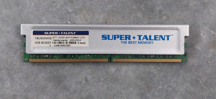 رم ۲ گیگ ddr2 دسکتاپ برند سوپرتلنت اورجینال استوک کاملا سالم