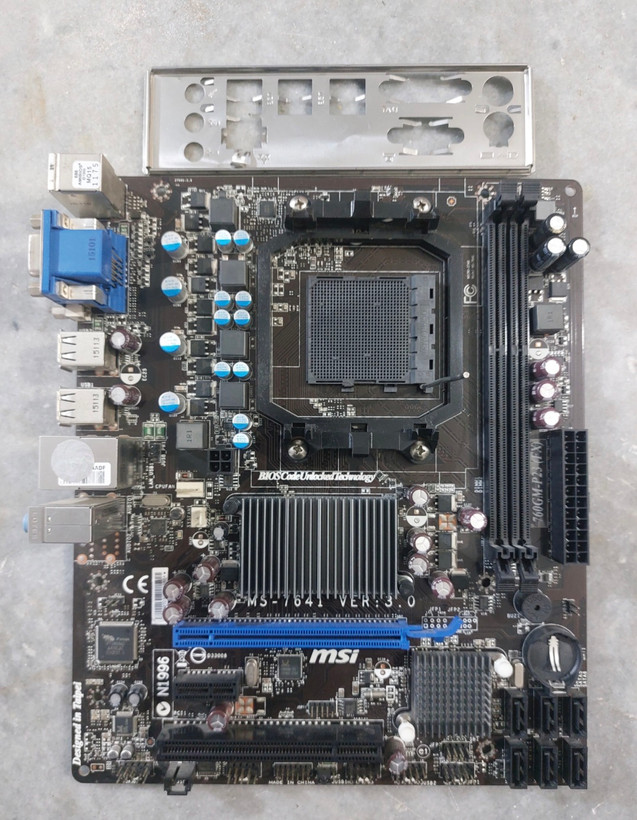 مادربرد ddr3 ام اس آی مدل ms-7641 استوک کاملا سالم
