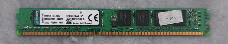 رم ۲ گیگ DDR3 دسکتاپ برند کینگستون 1600 یک بر چیپ اورجینال استوک کاملا سالم