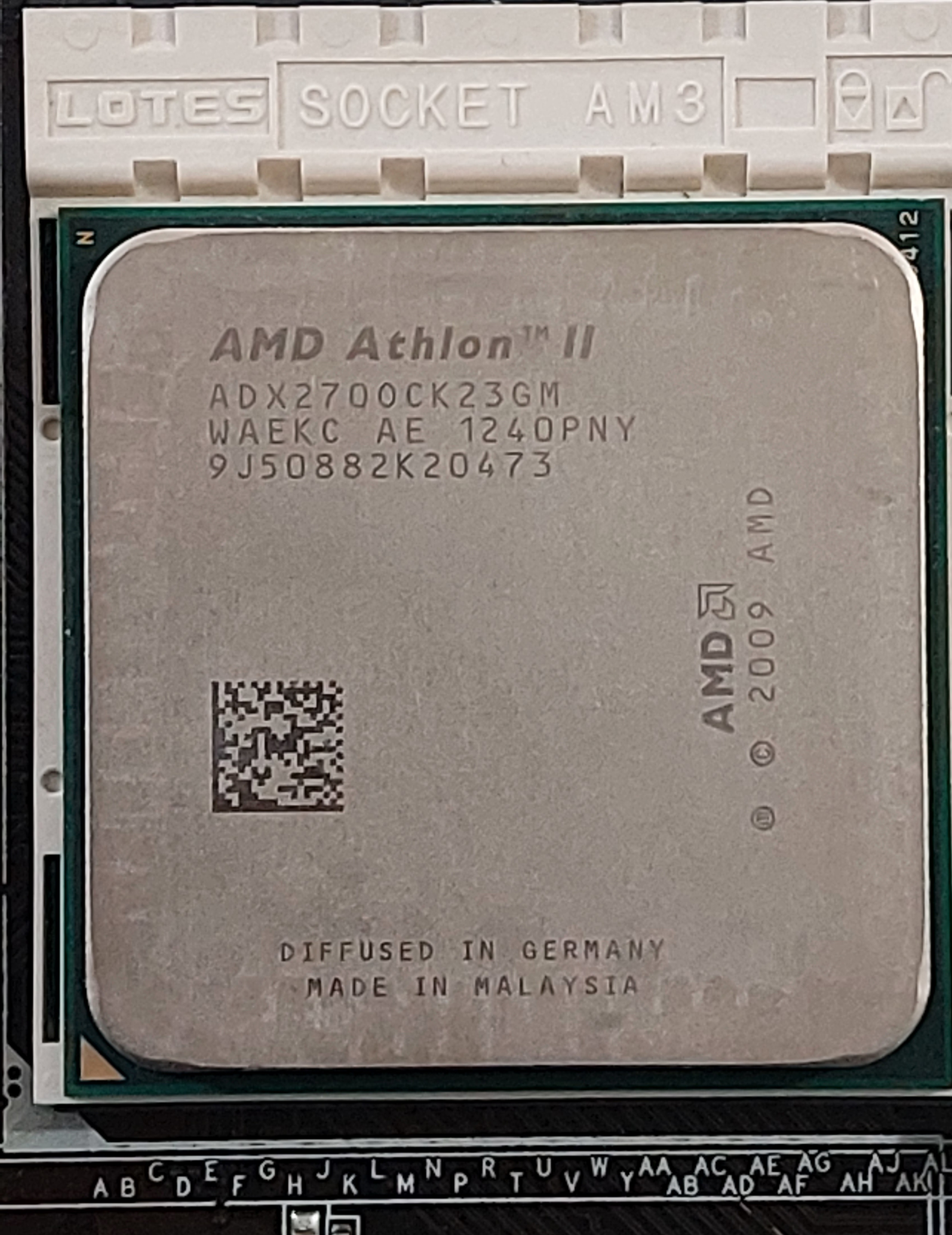 مادربرد ddr3 ایسوس مدل M4A78BLT-MLE به همراه فن و CPU AMD ATHLON II 270 استوک کاملا سالم