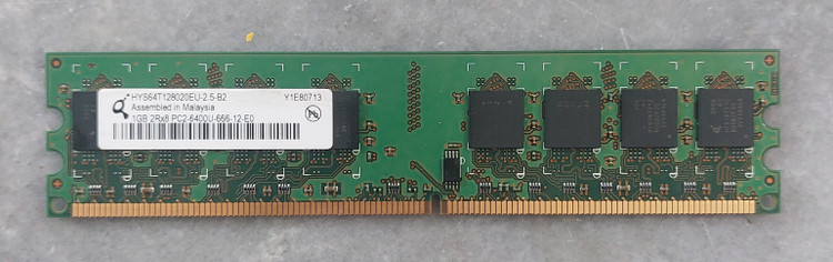 رم ۱ گیگ ddr2 دسکتاپ برند هایس یک ور چیپ اورجینال استوک کاملا سالم