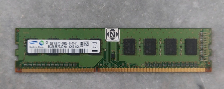 رم ۲ گیگ ddr3 دسکتاپ باس ۱۳۳۳ برند سامسونگ دو ور چیپ اورجینال استوک کاملا سالم