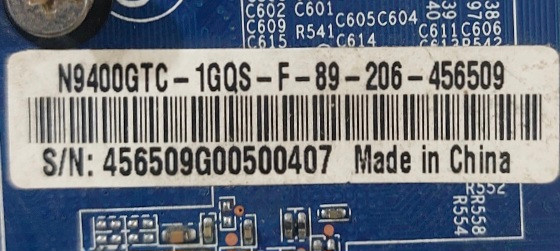 کارت گرافیک ۱ گیگ ddr2 مدل 9400 جی تی ۱۲۸ بیتی