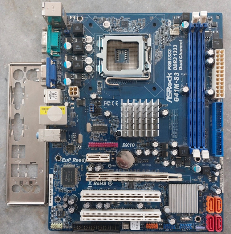 مادربرد ddr3 ازراک مدل G41M-s3 استوک و کاملا سالم