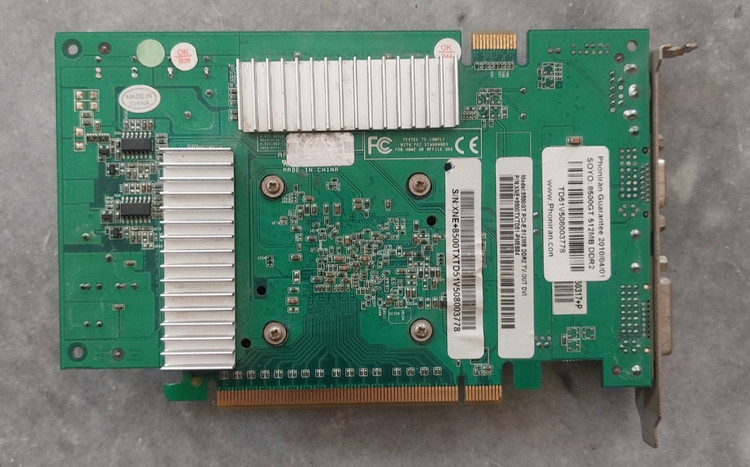 کارت گرافیک 512 مگابایت ddr2 مدل 8500Gt 128bit