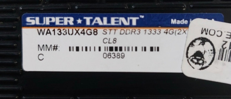 رم ۲ گیگ ddr3 دسکتاپ هتسینک دار باس ۱۳۳۳ برند سوپرتلنت اورجینال استوک کاملا سالم