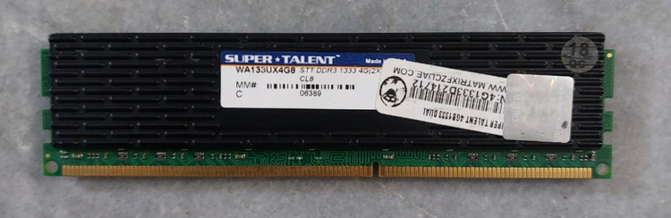 رم ۲ گیگ ddr3 دسکتاپ هتسینک دار باس ۱۳۳۳ برند سوپرتلنت اورجینال استوک کاملا سالم