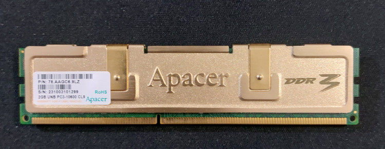رم دسکتاپ ۲ گیگ ddr3 باس 1333 هتسینک دار برند اپیسر اورجینال استوک