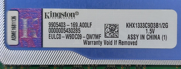 رم ۲ گیگ DDR3 دسکتاپ باس۱۳۳۳ هتسینک دار برند کینگستون اورجینال استوک کاملا سالم