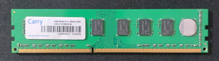 رم ۲ گیگ ddr3 دسکتاپ باس ۱۳۳۳ برند carry دو ور چیپ اورجینال استوک