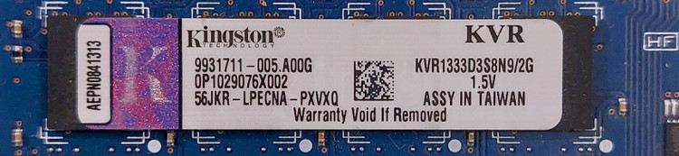 رم ۲ گیگ DDR3 دسکتاپ برند کینگستون یک بر چیپ اورجینال استوک کاملا سالم