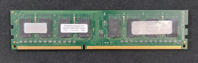 رم دسکتاپ ۲ گیگ ddr3 باس 1333 برند palm دو ور چیپ اورجینال استوک