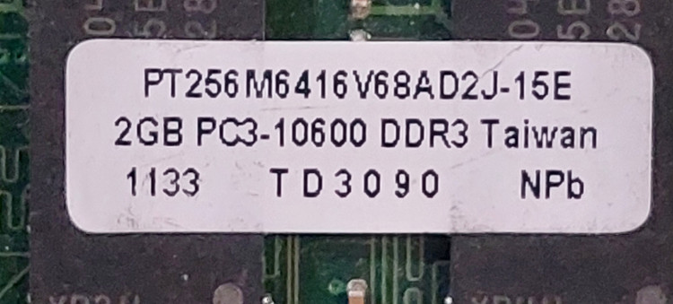 رم دسکتاپ ۲ گیگ ddr3 باس 1333 برند palm دو ور چیپ اورجینال استوک