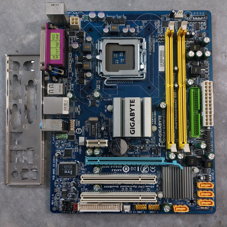 مادربرد ddr2 گیگابایت مدل G41M- ES2L استوک کاملا سالم