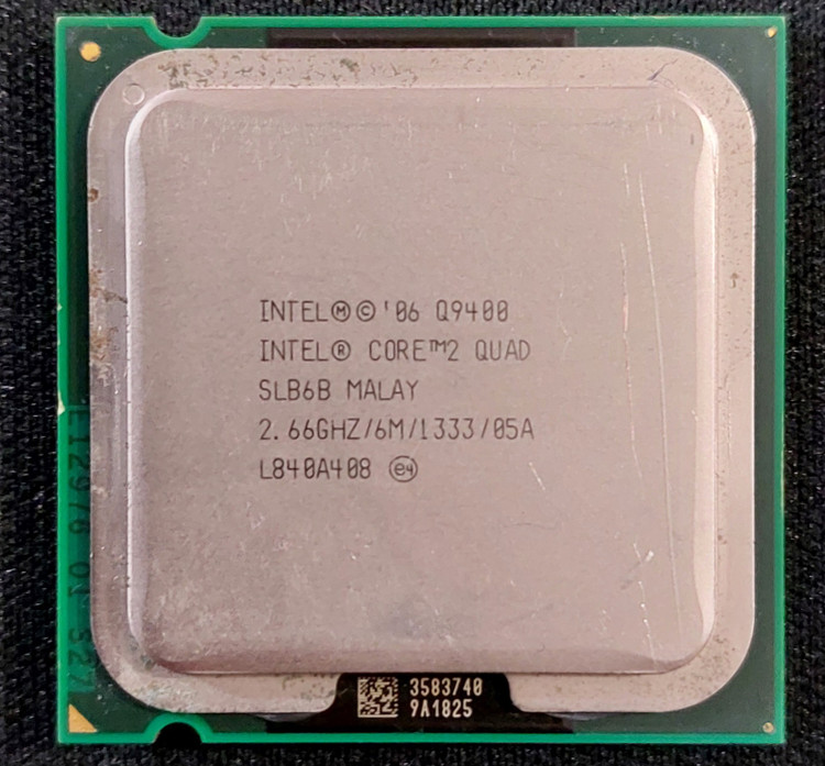 سی پی یو چهار هسته ای اینتل مدل Q9400 Quad core استوک