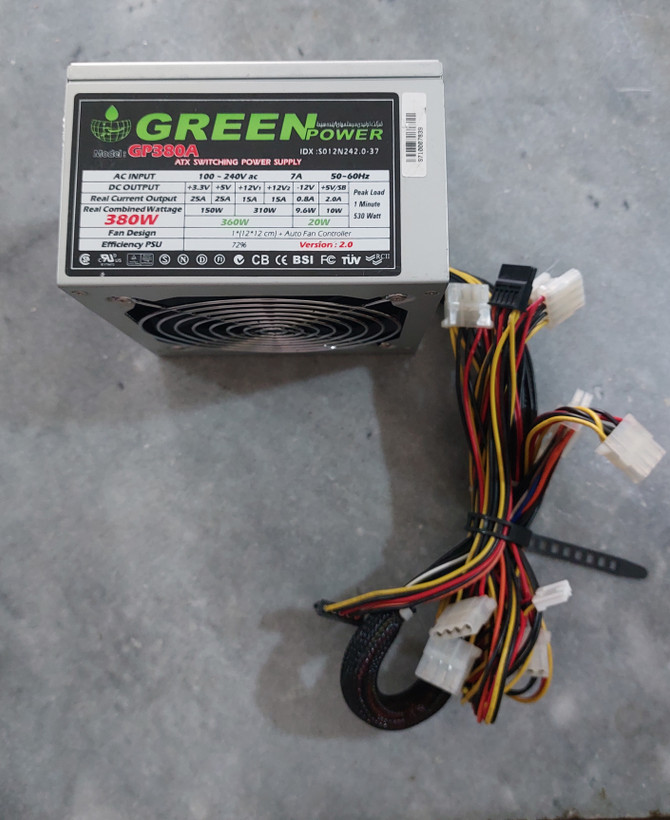 پاور گرین ۳۸۰ وات GP380A VER2.0 کاملا سالم استوک