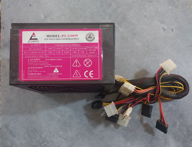 پاور الگانس 350 وات مدل p5-1100w کاملا سالم استوک