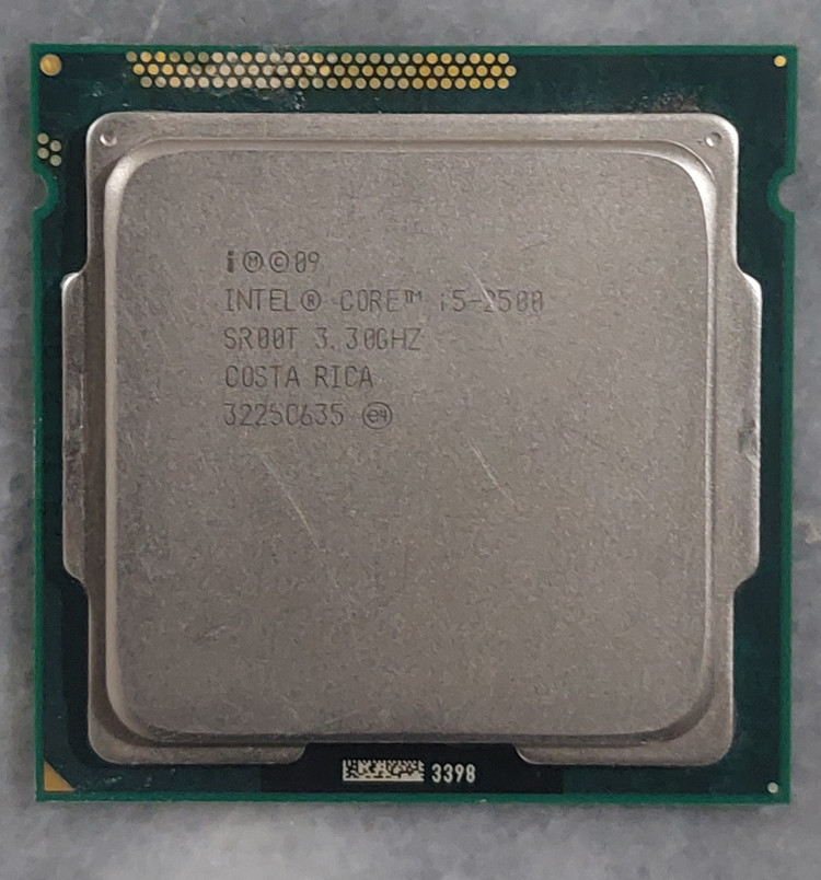 سی پی یو اینتل مدل i5 2500 سوکت ۱۱۵۵ استوک