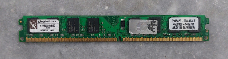 رم ۲ گیگ ddr2 دسکتاپ برند کینگستون دو ور چیپ الپیدا اورجینال استوک