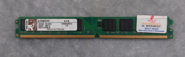 رم ۱ گیگ ddr2 دسکتاپ برند کینگستون دو ور چیپ الپیدا اورجینال استوک