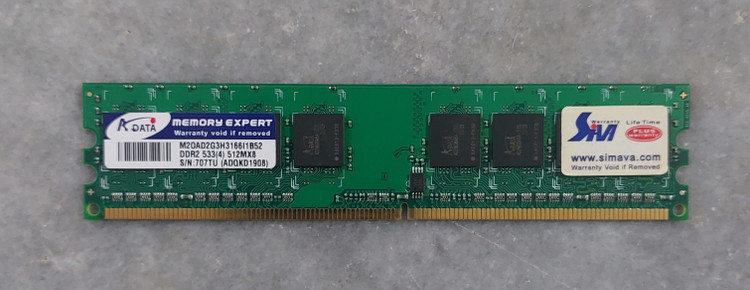 رم 512 مگابایت ddr2 دسکتاپ مدل ADATA استوک کاملا سالم