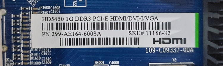 کارت گرافیک ۱ گیگ ddr3 سری ۵۴۵۰ برند ساپفایر