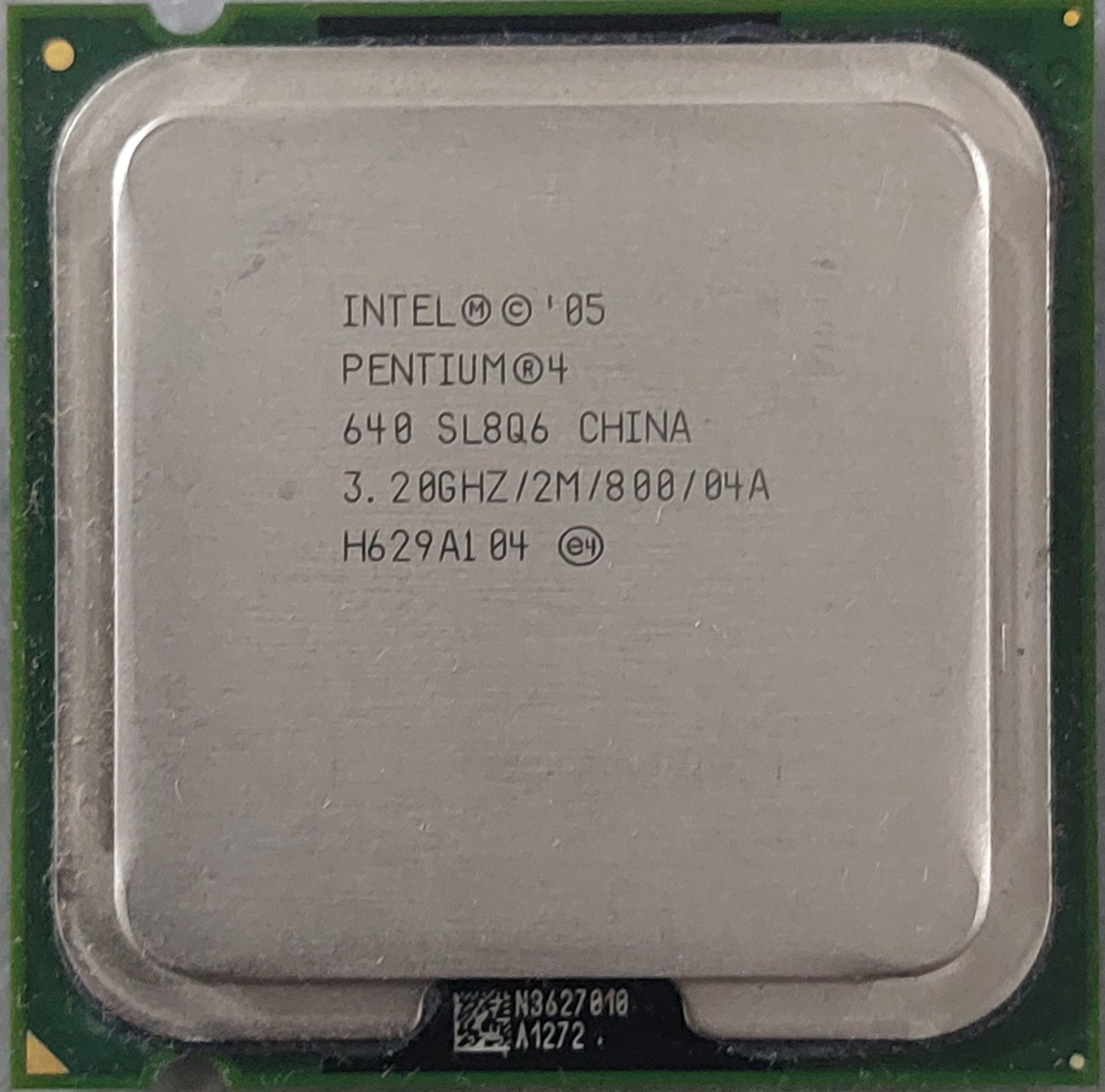 سی پی یو اینتل Pentium 4 مدل 640 استوک