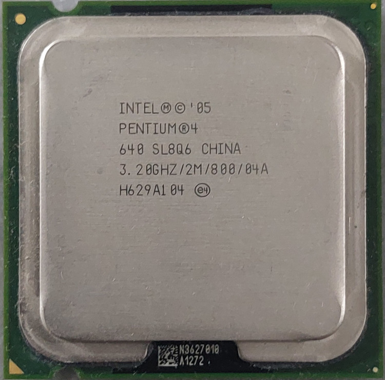 سی پی یو اینتل Pentium 4 مدل 640 استوک