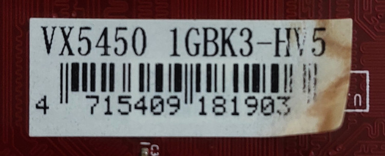 کارت گرافیک ۱ گیگ ddr3 سری ۵۴۵۰ برند پاورکالر