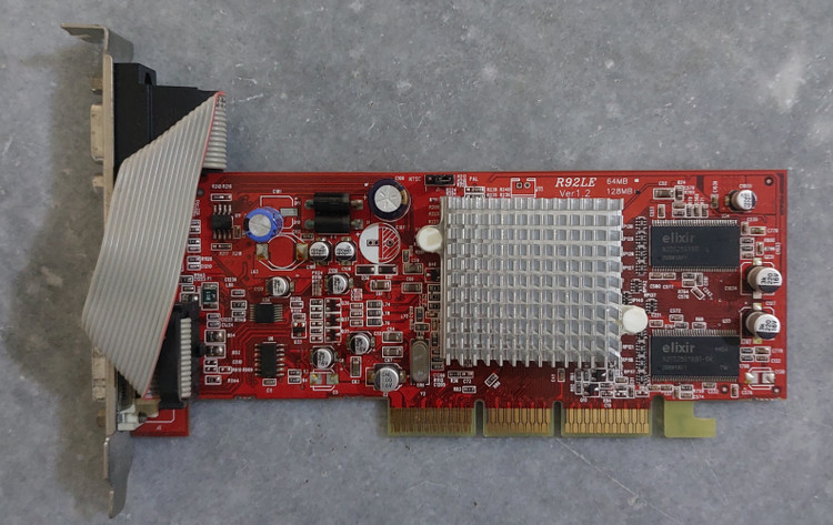 کارت گرافیک 128 مگابایت ATI R92LE سوکت AGP DDR1