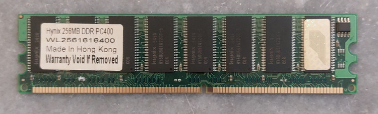رم 256 مگابایت DDR1 دسکتاپ برند hynix یک ور چیپ اورجینال استوک کاملا سالم