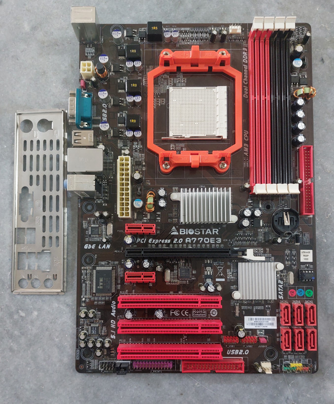 مادربرد ddr3 بایوستار مدل A770E3 استوک کاملا سالم